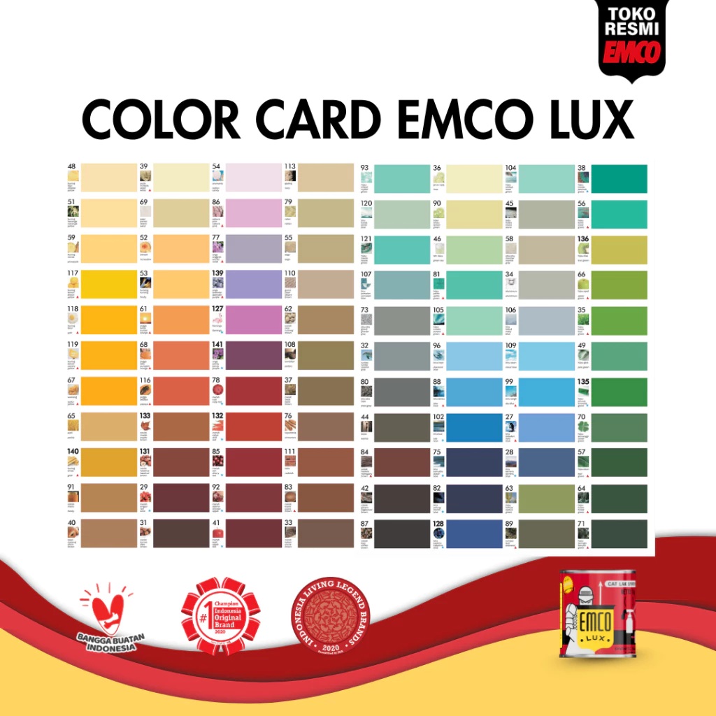 Gal-1 Emco Lux – Cat Kayu dan Besi